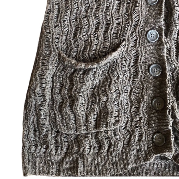 Inhabit Brand Yak and Wool Oversized Grandpa Style Cardigan with pockets - Picture 2 of 11